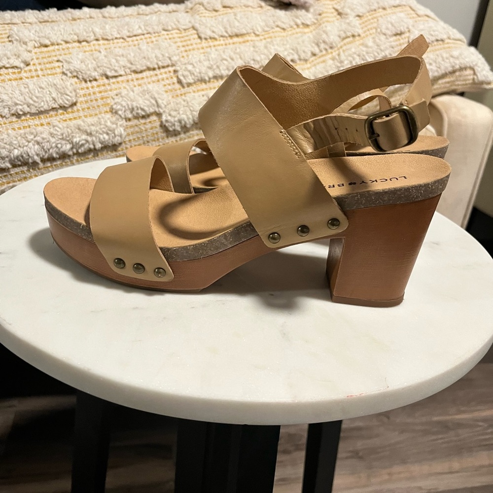 Women’s Lucky Brand Chunky Tan Sandal